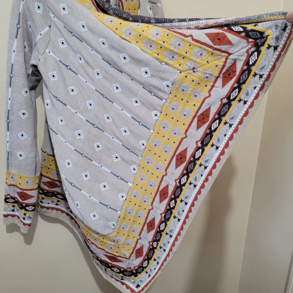 Freeway Patterned Open Cardigan - Picture 2 of 6